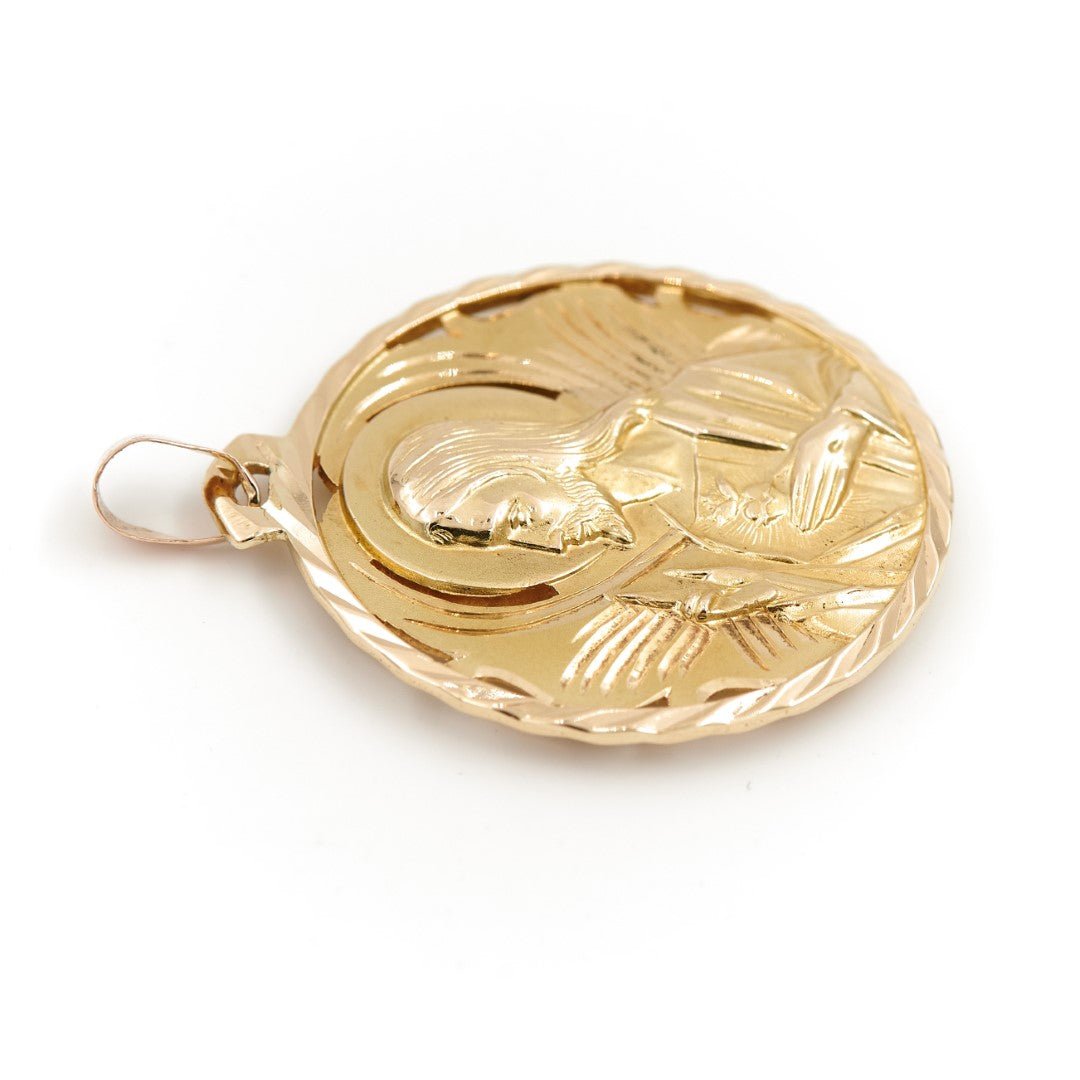 Pendentif Médaille religieuse en or jaune - Castafiore