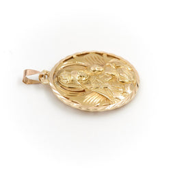 Pendentif Médaille religieuse en or jaune - Castafiore
