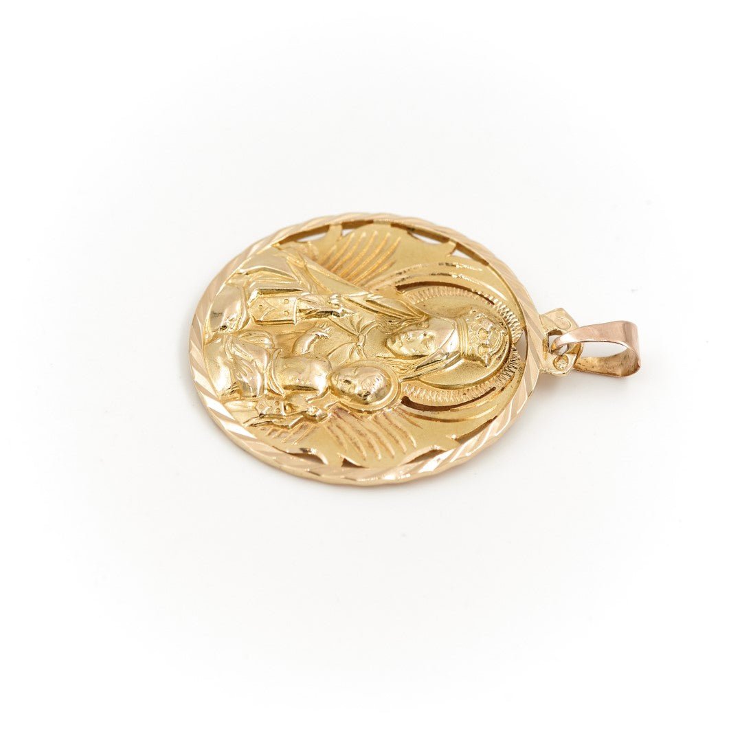 Pendentif Médaille religieuse en or jaune - Castafiore