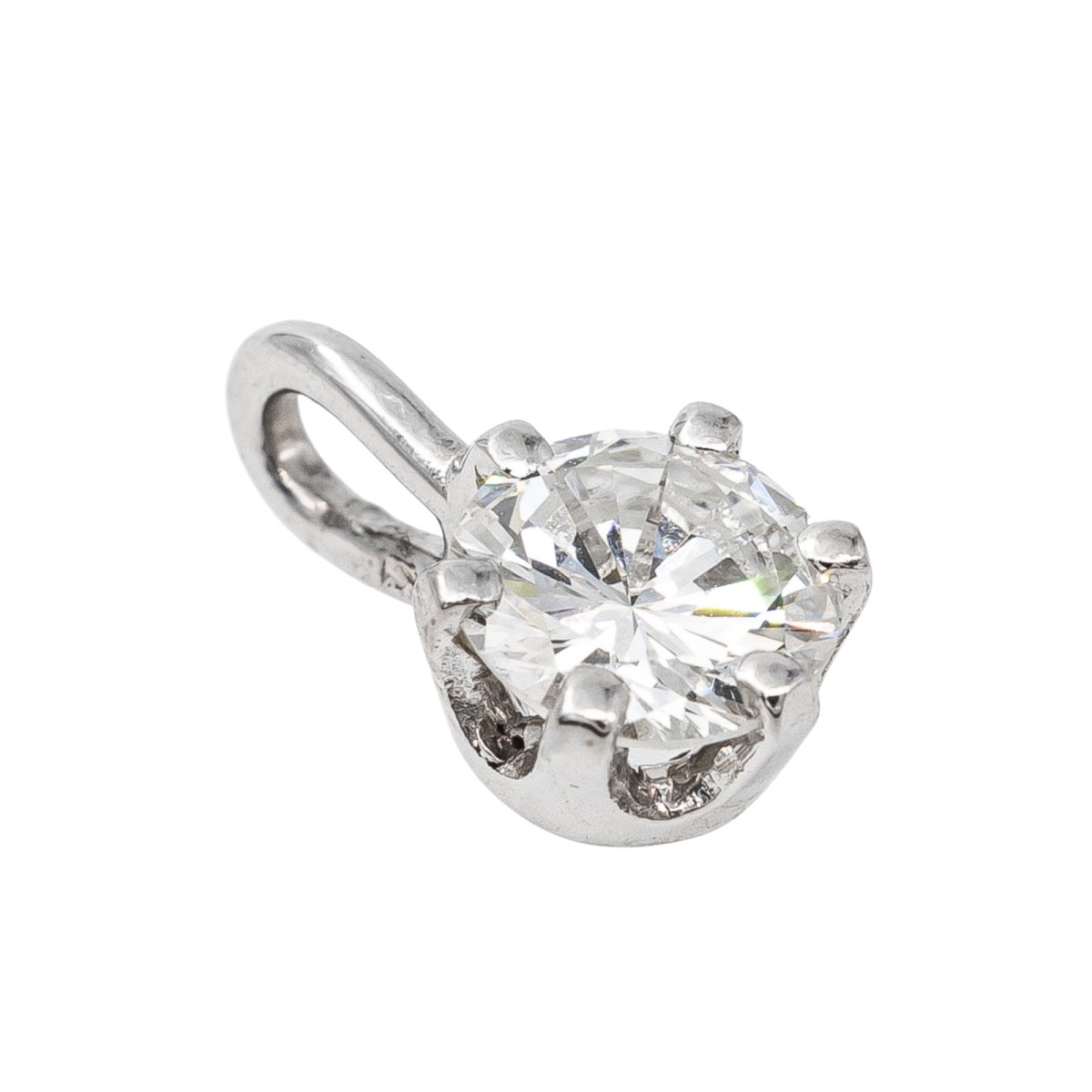 Pendentif Or blanc Diamant - Castafiore