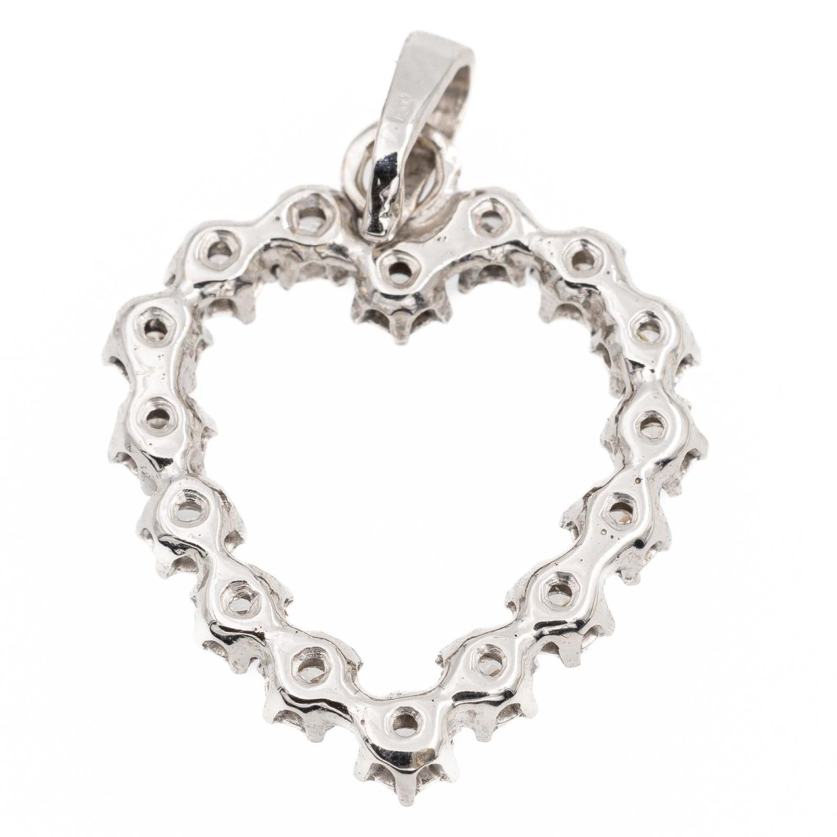Pendentif Or Blanc Diamant - Castafiore