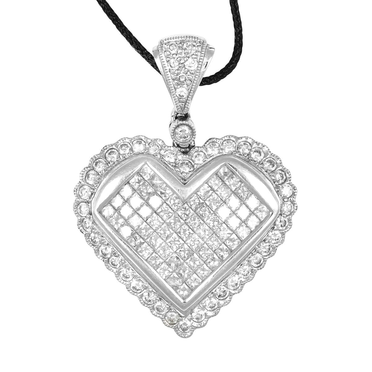 Pendentif Or Gris et Diamants - Castafiore