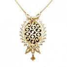 Pendentif or jaune opale diamants - Castafiore