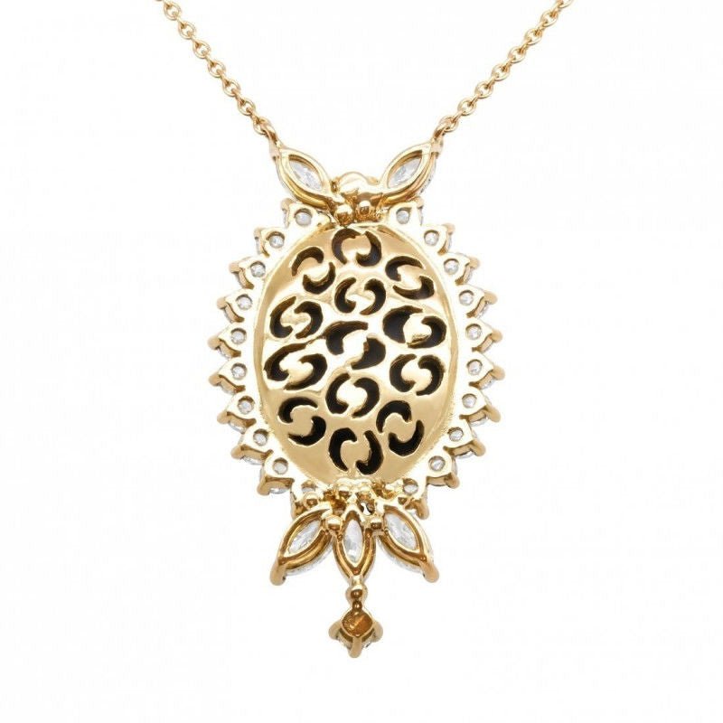 Pendentif or jaune opale diamants - Castafiore