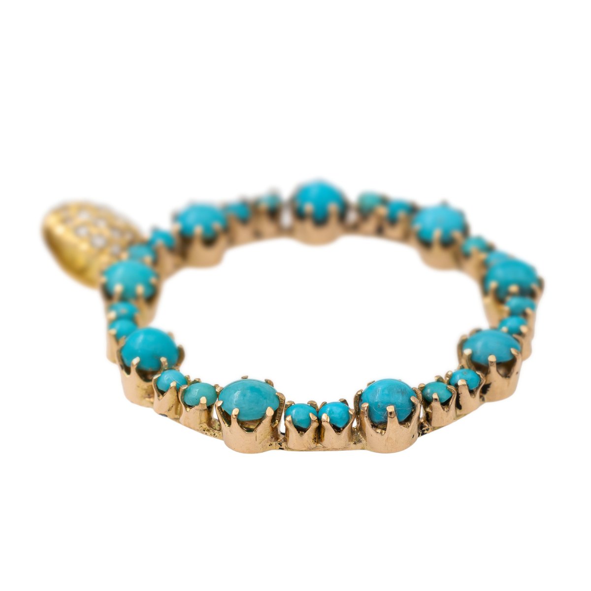 Pendentif Or jaune Turquoise - Castafiore