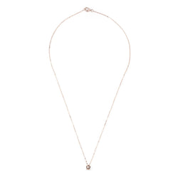 Pendentif orné d'un diamant taille ancienne or rose - Castafiore