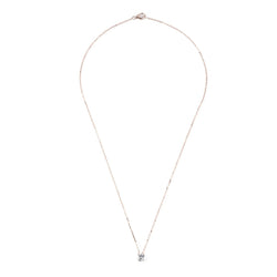 Pendentif orné d'un diamant taille ancienne or rose - Castafiore