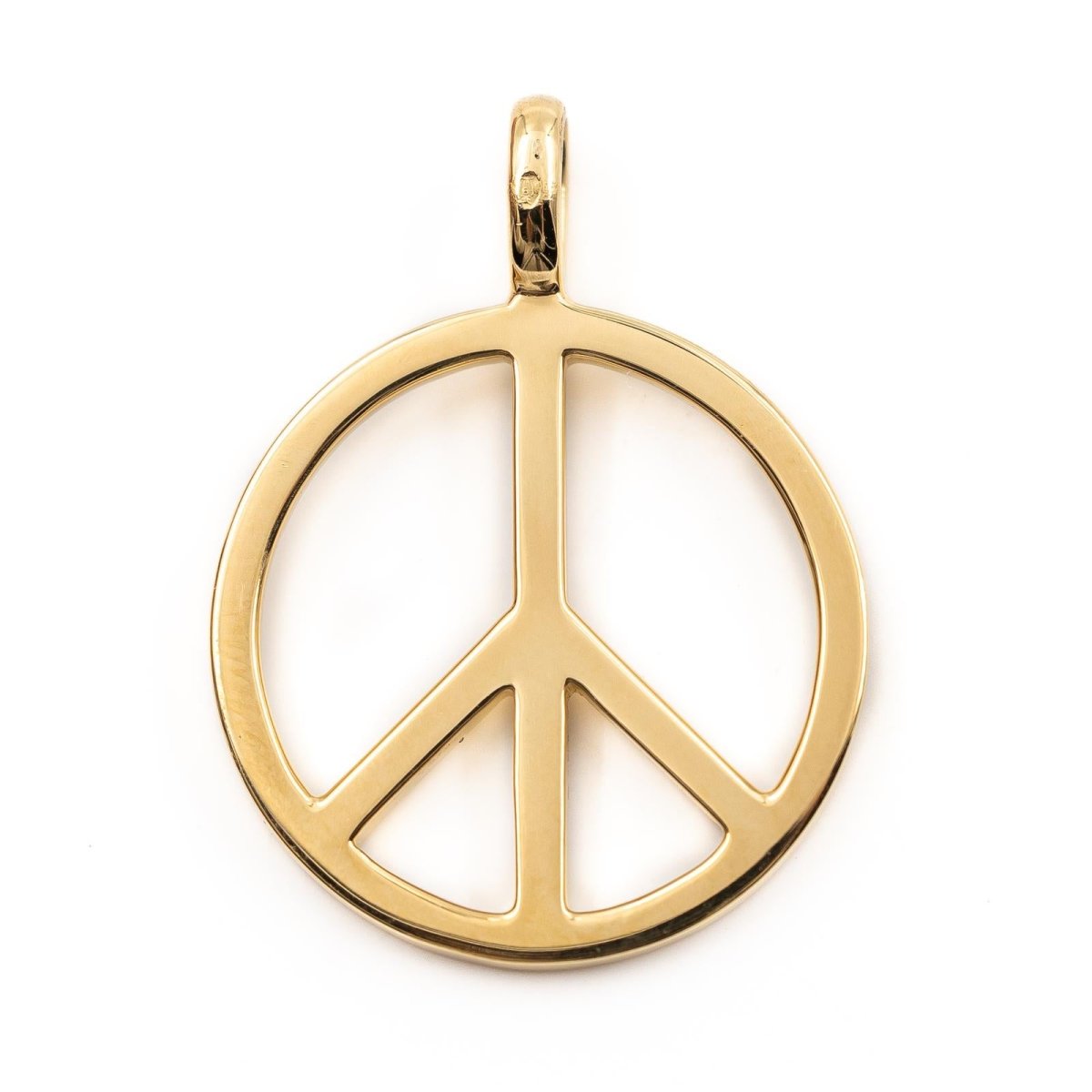 Pendentif Peace & Love en or jaune - Castafiore