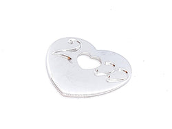 Pendentif POIRAY Coeur 2000 en or blanc - Castafiore
