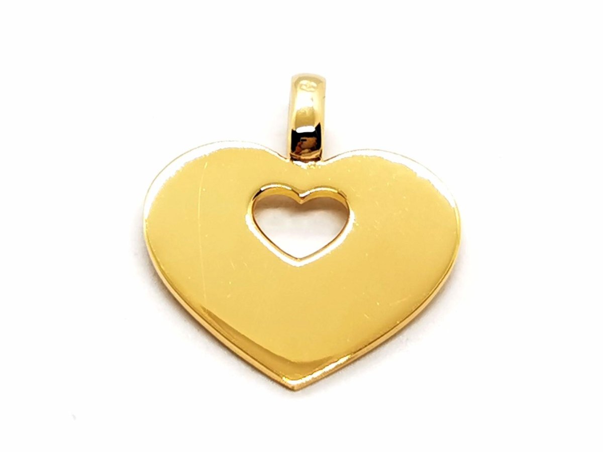Pendentif POIRAY "Coeur secret" en or jaune - Castafiore