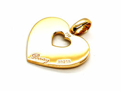 Pendentif POIRAY "Coeur secret" en or jaune - Castafiore