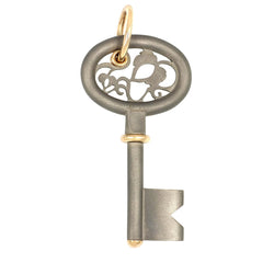 Pendentif Pomellato Clef Titane et Or rose - Castafiore