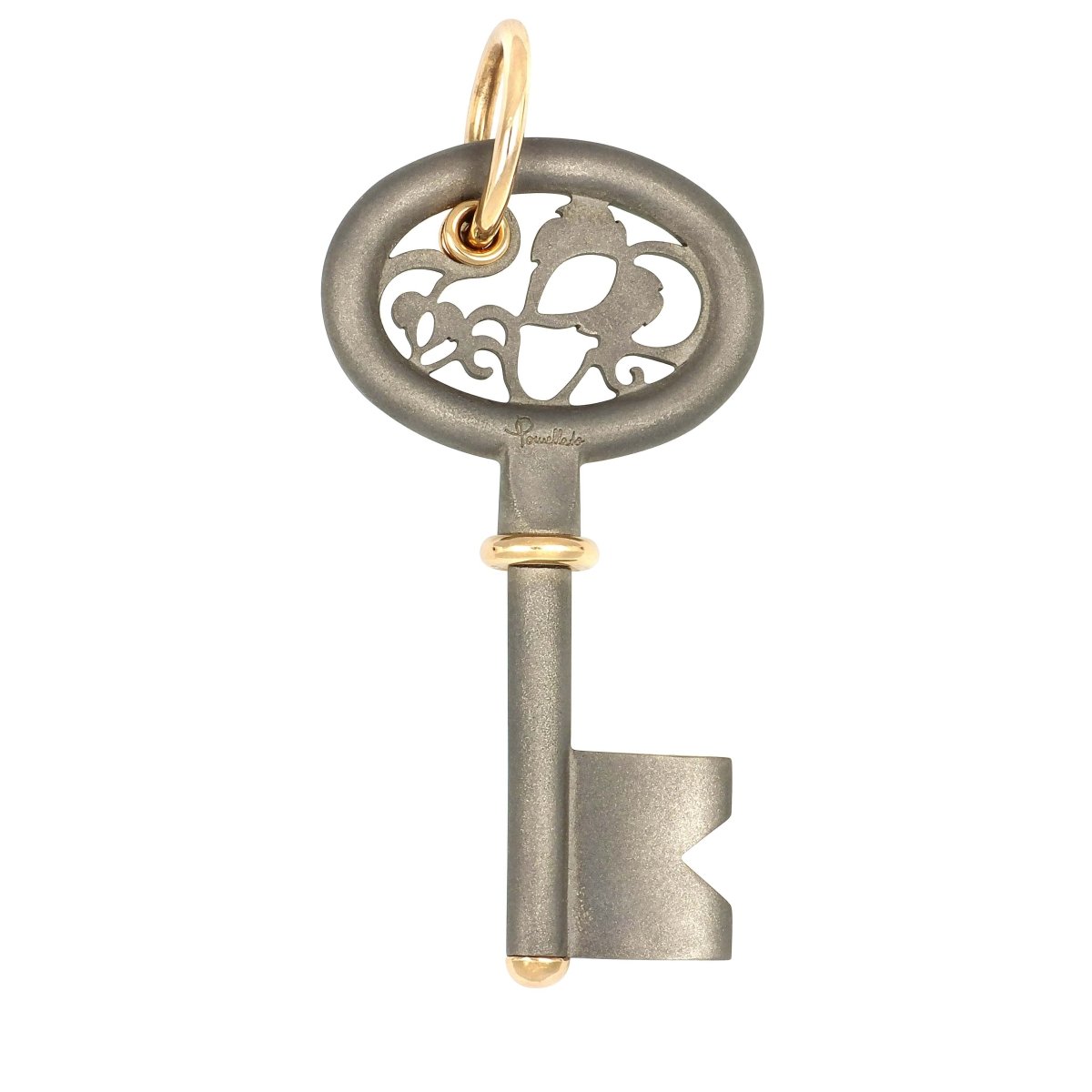 Pendentif Pomellato Clef Titane et Or rose - Castafiore