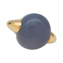 Pendentif Pomellato en or rose et calcédoine, collection "Luna" - Castafiore