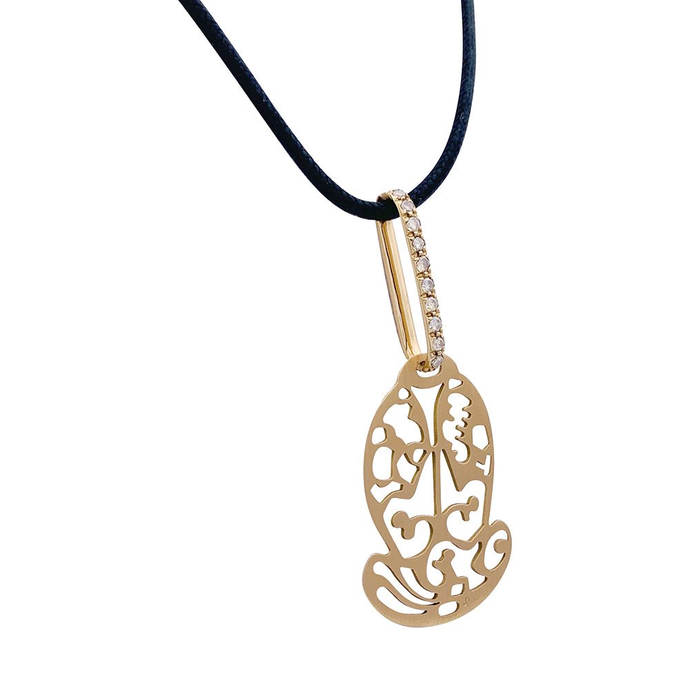 Pendentif Pomellato, « Ming », or rose, diamants bruns. - Castafiore
