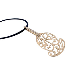 Pendentif Pomellato, « Ming », or rose, diamants bruns. - Castafiore