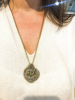 Pendentif serpent en or jaune - Castafiore