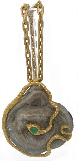 Pendentif serpent en or jaune - Castafiore