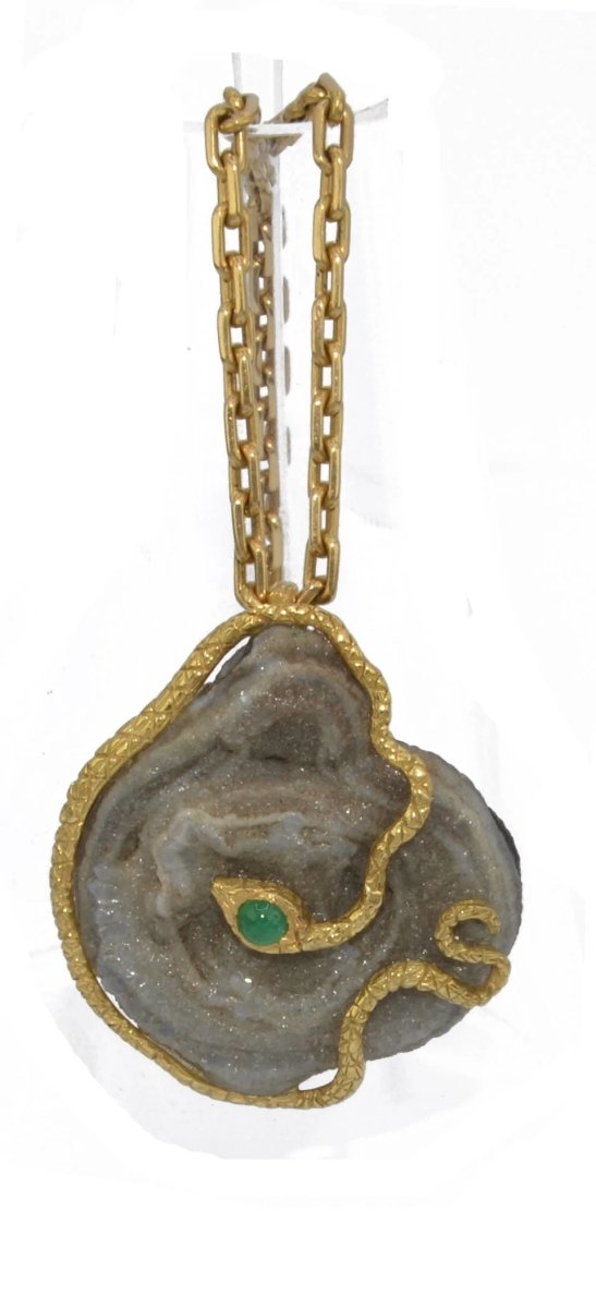 Pendentif serpent en or jaune - Castafiore