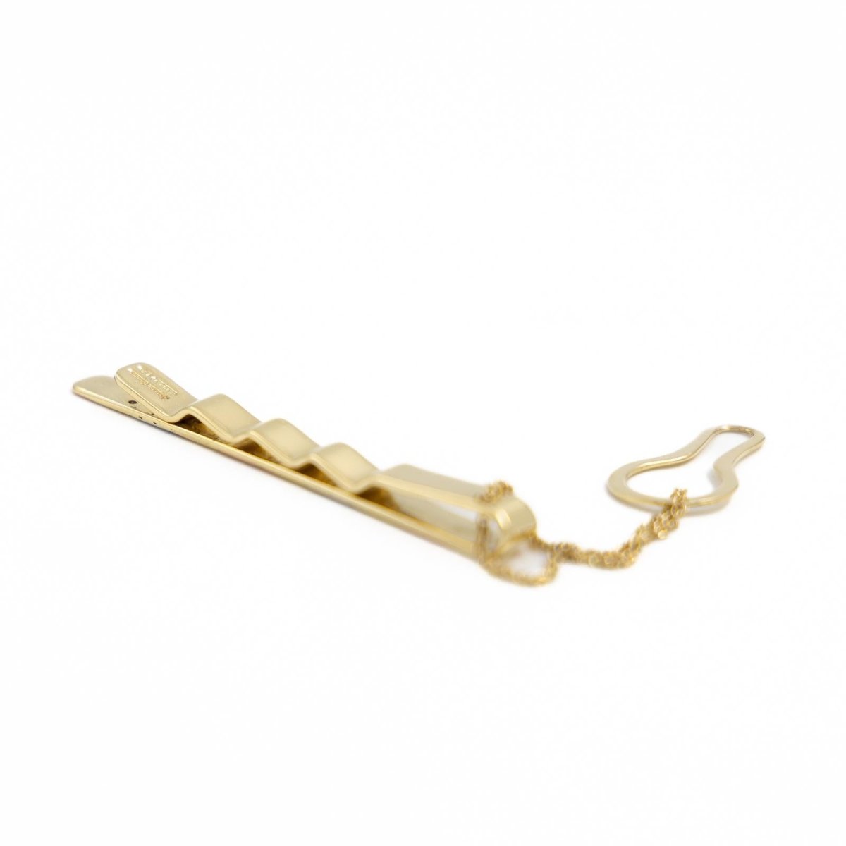Pince à cravate CHIMENTO en 3 ors pavé diamants - Castafiore