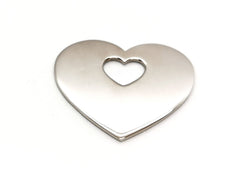 Poiray Pendentif Coeur Coeur Or blanc - Castafiore