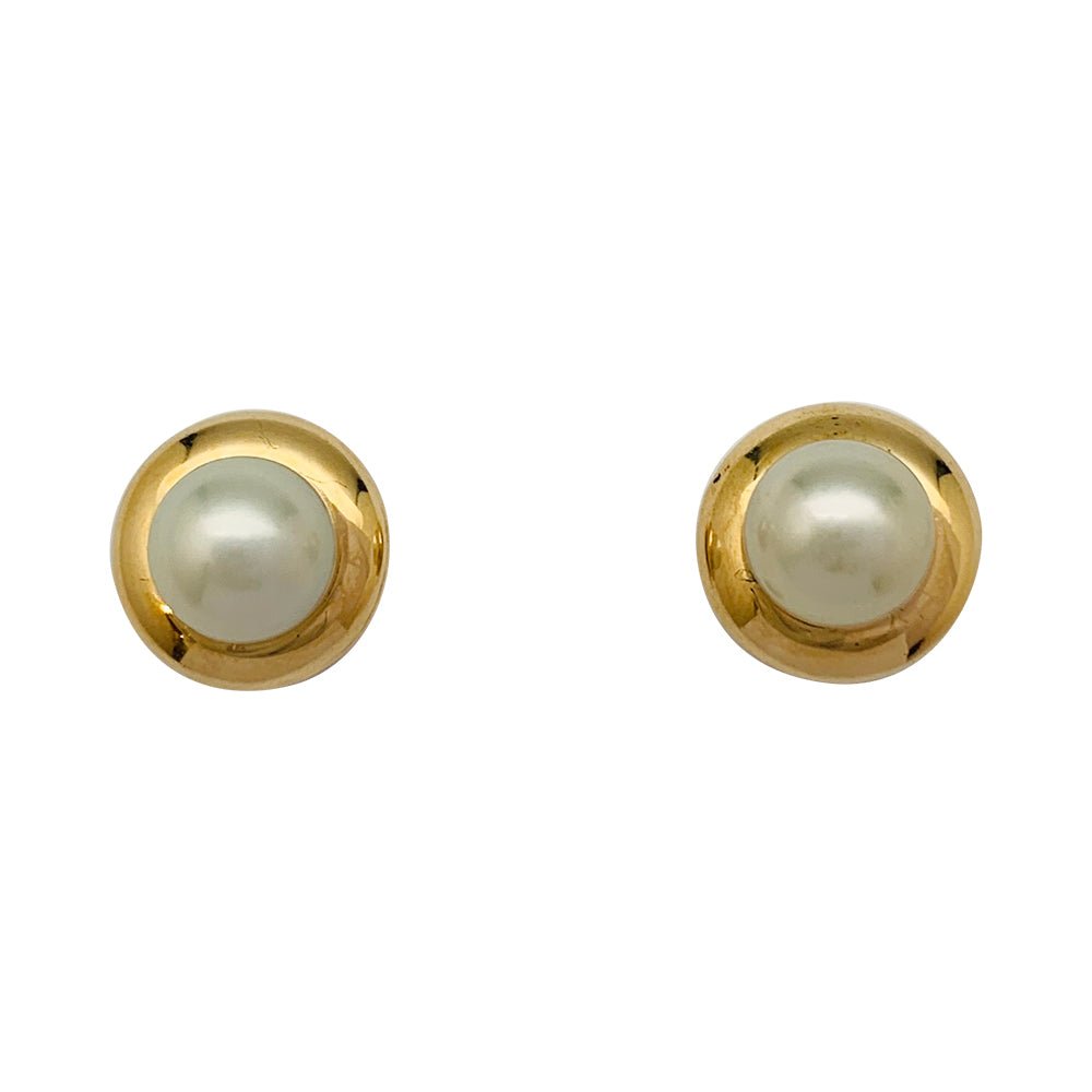 Puces Cartier, or jaune, perles - Castafiore