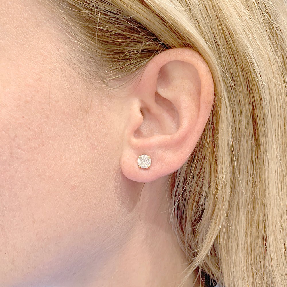 Puces d'oreilles diamants - Castafiore