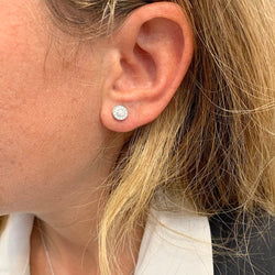 Puces Tiffany & Co., "Mini Circlet", platine et diamants - Castafiore