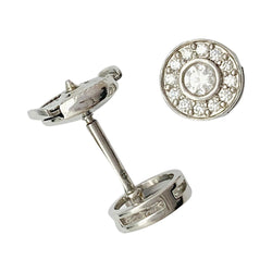 Puces Tiffany & Co., "Mini Circlet", platine et diamants - Castafiore