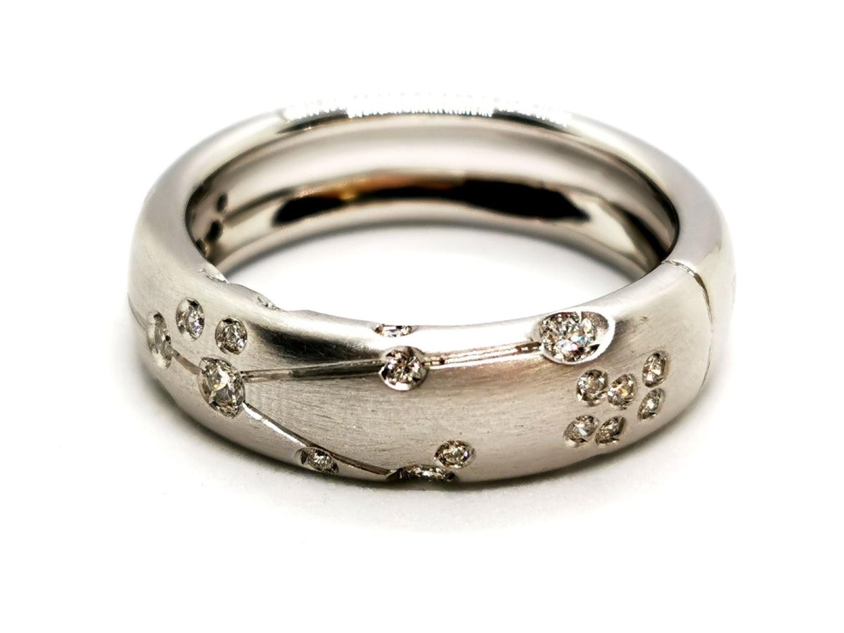 Repossi Bague Astrale Or blanc Diamant - Castafiore