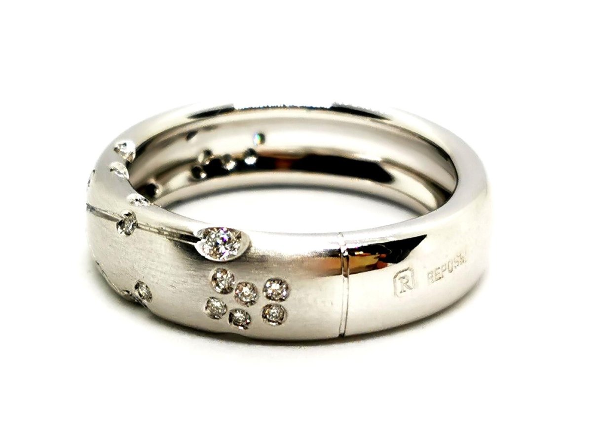 Repossi Bague Astrale Or blanc Diamant - Castafiore