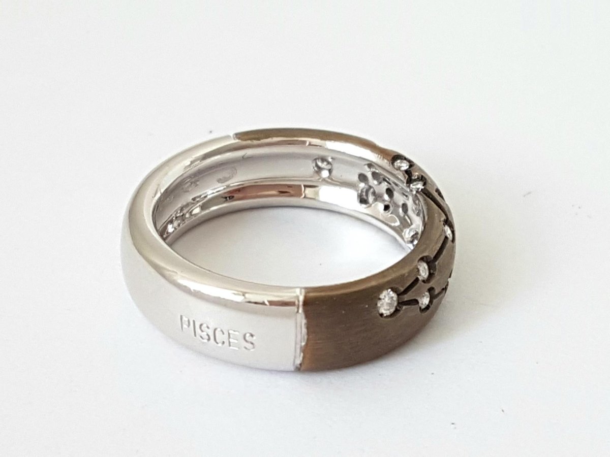 Repossi Bague Astrale Or noir Diamant - Castafiore