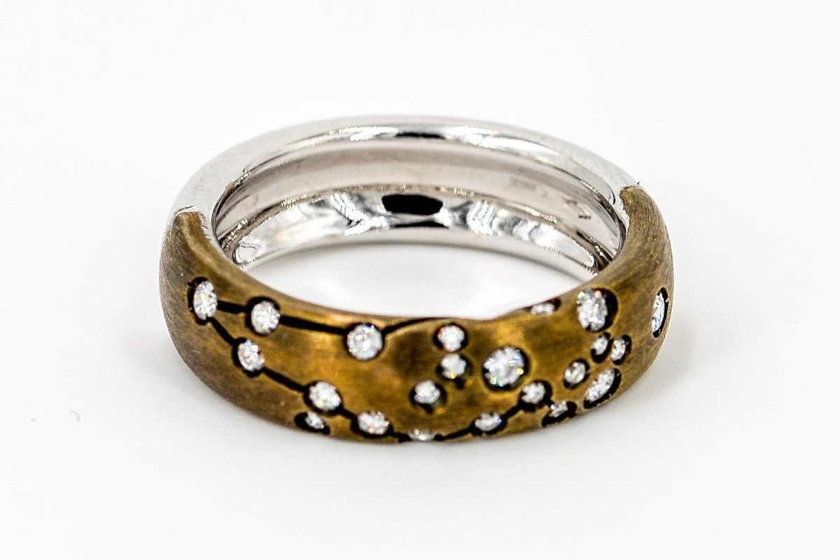 Repossi Bague Astrale Or noir Diamant - Castafiore