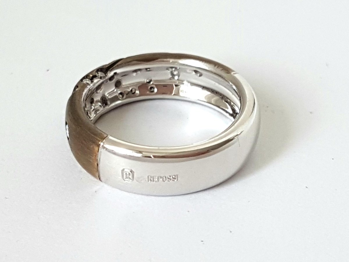 Repossi Bague Astrale Or noir Diamant - Castafiore