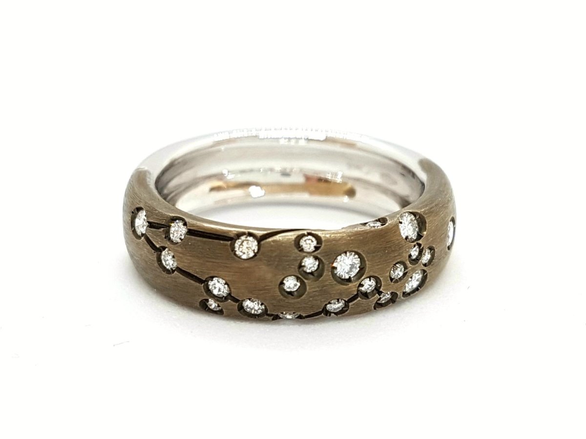 Repossi Bague Astrale Or noir Diamant - Castafiore