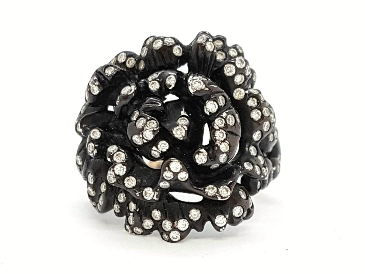 Repossi Bague Nérée Or noir Diamant - Castafiore