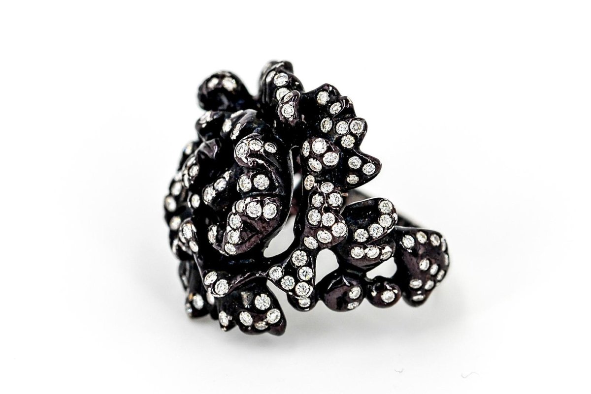 Repossi Bague Nérée Or noir Diamant - Castafiore