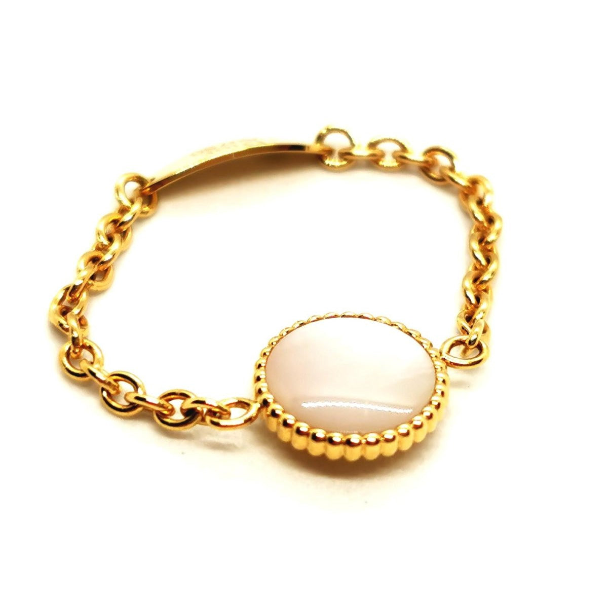 Rose des vents Bague Chaîne Or jaune Diamant - Castafiore