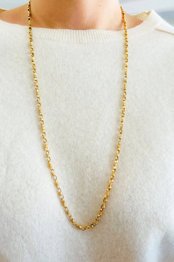 Sautoir en or jaune des années 1970 - Castafiore