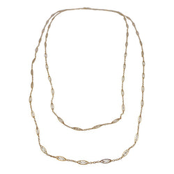 Sautoir filigrane en or jaune - Castafiore