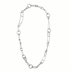 Sautoir HERMES “Double Chaîne d’Ancre Punk” en argent - Castafiore