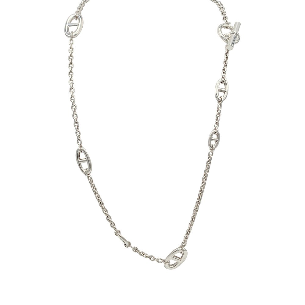 Sautoir Hermès,"Farandole", argent - Castafiore
