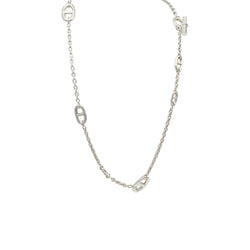 Sautoir Hermès,"Farandole", argent - Castafiore