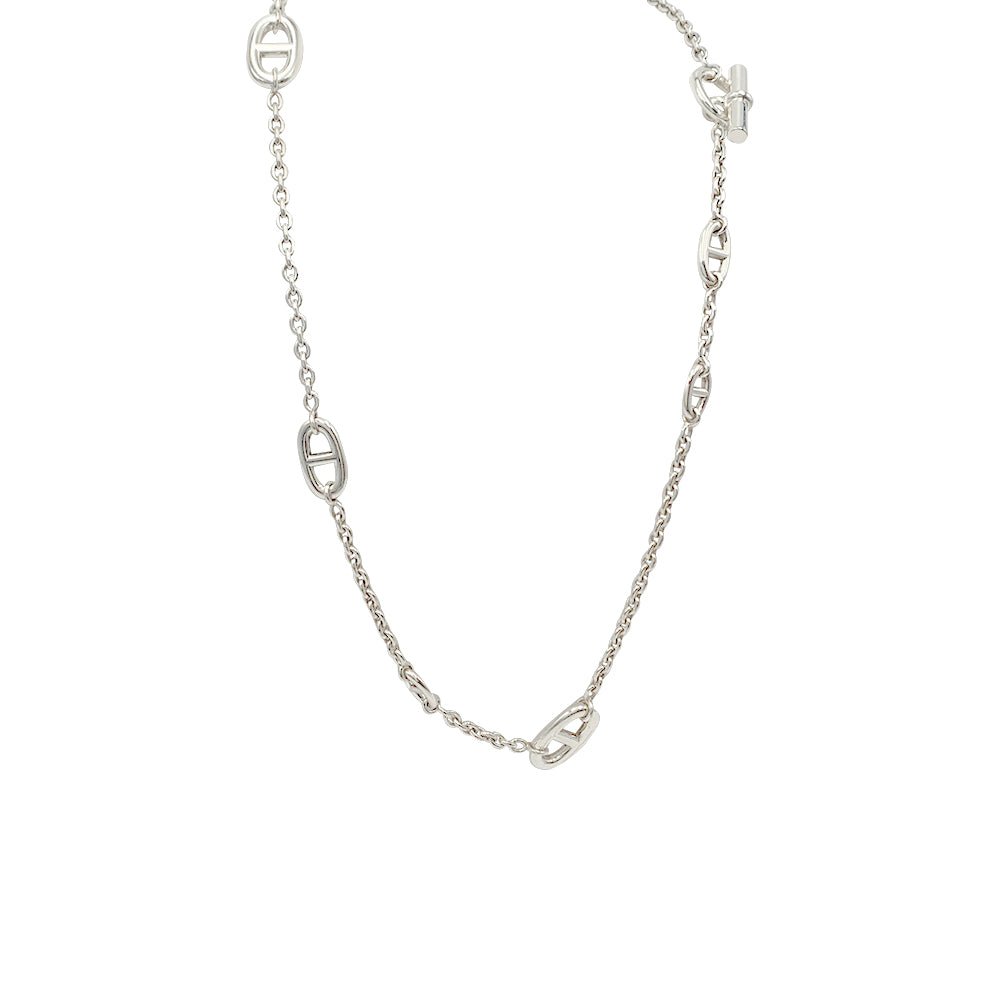 Sautoir Hermès,"Farandole", argent - Castafiore