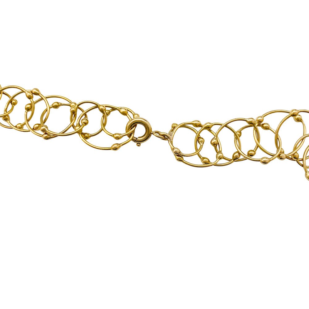 Sautoir maille jaseron or jaune - Castafiore