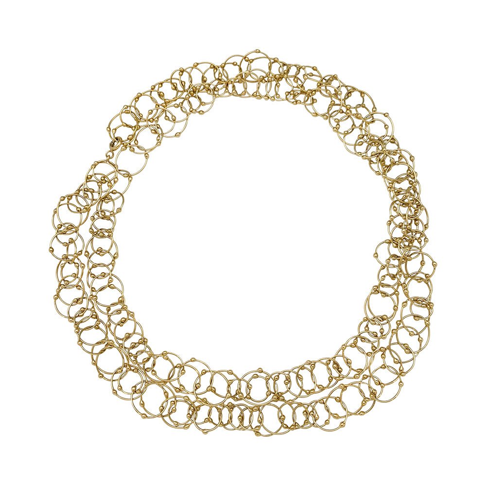 Sautoir maille jaseron or jaune - Castafiore