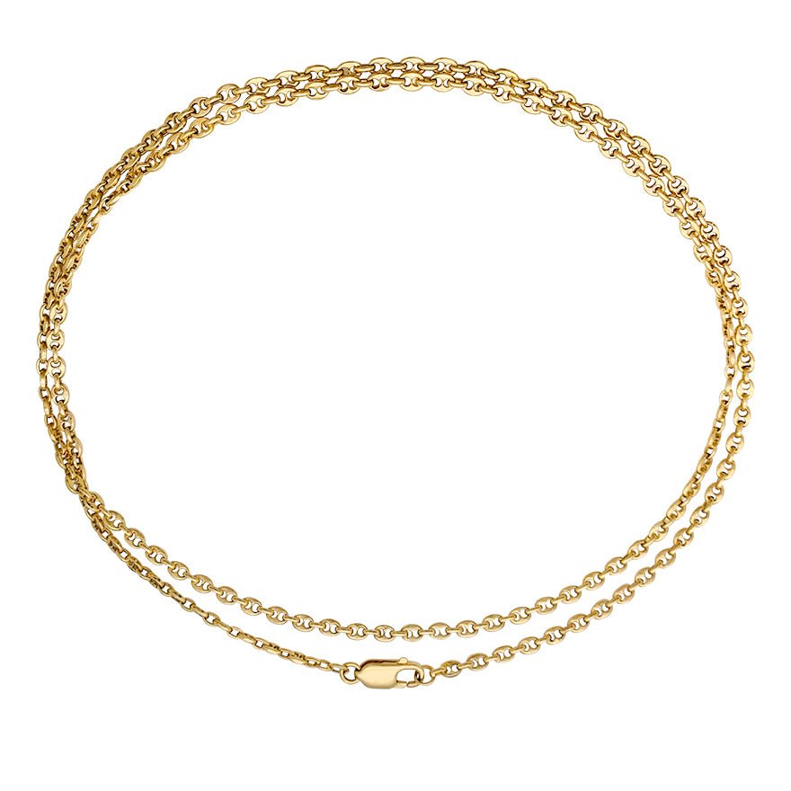 Sautoir or jaune, grains de café - Castafiore