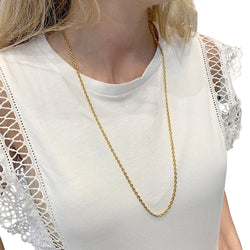 Sautoir or jaune, grains de café - Castafiore