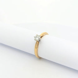 Solitaire 2 ors et diamant