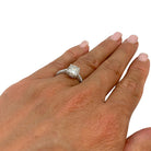 Solitaire accompagné, diamant 1,53 carat - Castafiore